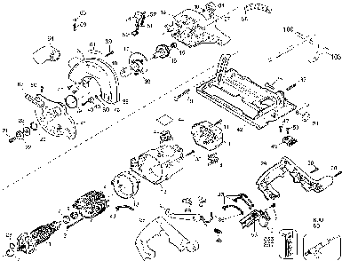 Exploded Diagram A Diagram and Parts List for BD3200-04 Type 1 Black and Decker Circular Saw